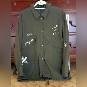 Zara Trafaluc Outerwear Detailed Military Jacket/Shirt  L